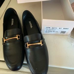 Just Fab black dress shoes